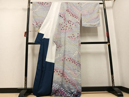 平和屋着物●訪問着　花尽くし　暈し染め　洗える着物　未使用　AABI6236ph