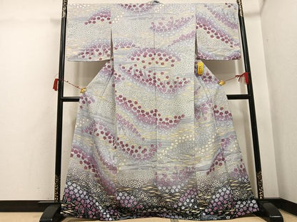 平和屋着物●訪問着　花尽くし　暈し染め　洗える着物　未使用　AABI6237ph