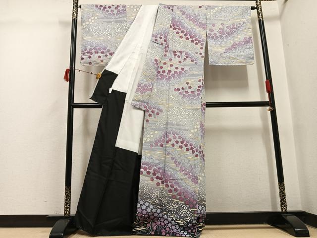 平和屋着物●訪問着　花尽くし　暈し染め　洗える着物　未使用　AABI6237ph