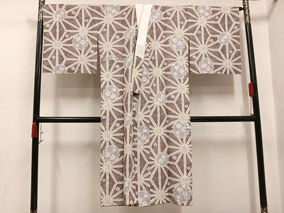 平和屋着物●BANKANわものや　長襦袢　無双仕立て　雪輪桜文　正絹　逸品　AABI6239ph