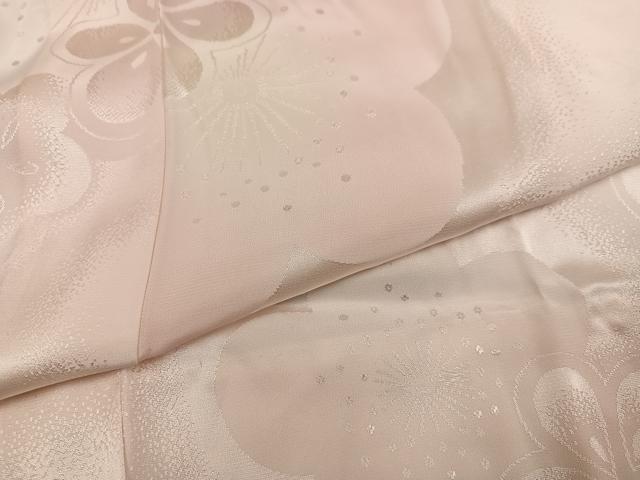 平和屋着物●振袖用長襦袢　無双仕立て　梅地紋　暈し染め　正絹　逸品　AABI6241ph