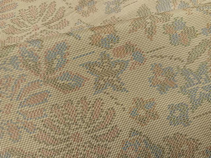 平和屋着物●本場大島紬　一元7マルキ　草花文　正絹　逸品　AABI6243ph