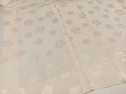 平和屋着物●長襦袢　無双仕立て　梅地紋　正絹　逸品　AABI6244ph