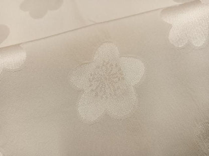 平和屋着物●長襦袢　無双仕立て　梅地紋　正絹　逸品　AABI6244ph