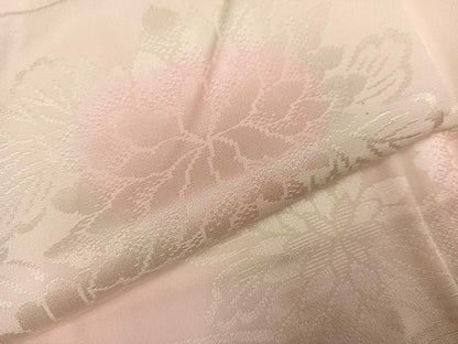 平和屋着物●振袖用長襦袢　袷　草花地紋　暈し染め　正絹　逸品　AABI6251ph