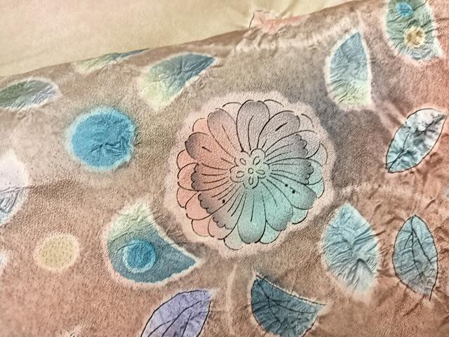 平和屋着物●伯河貞雄　振袖　作家物　辻が花　絞り　暈し染め　正絹　逸品　AABI6253ph