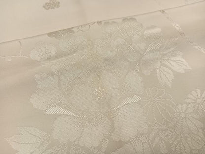 平和屋着物●振袖用長襦袢　袷　花車地紋　暈し染め　正絹　逸品　AABI6254ph
