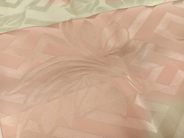 平和屋着物●振袖用長襦袢　紗綾形草花地紋　暈し染め　正絹　逸品　AABI6259ph