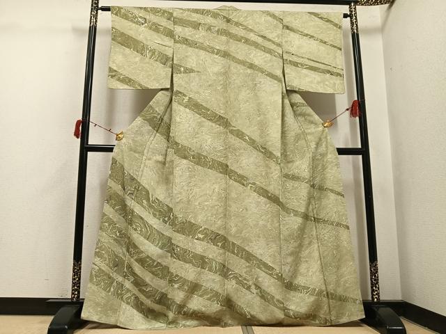 平和屋着物●訪問着　墨流し文様　正絹　逸品　AABI6264ph
