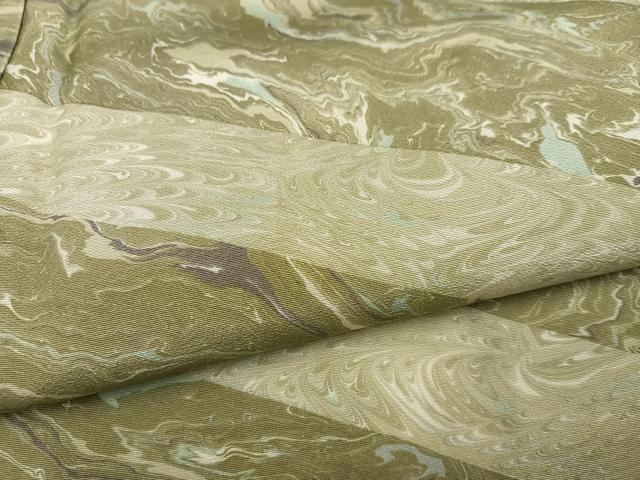 平和屋着物●訪問着　墨流し文様　正絹　逸品　AABI6264ph