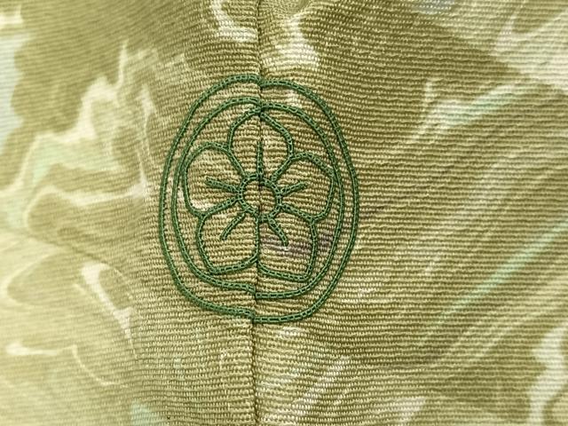 平和屋着物●訪問着　墨流し文様　正絹　逸品　AABI6264ph