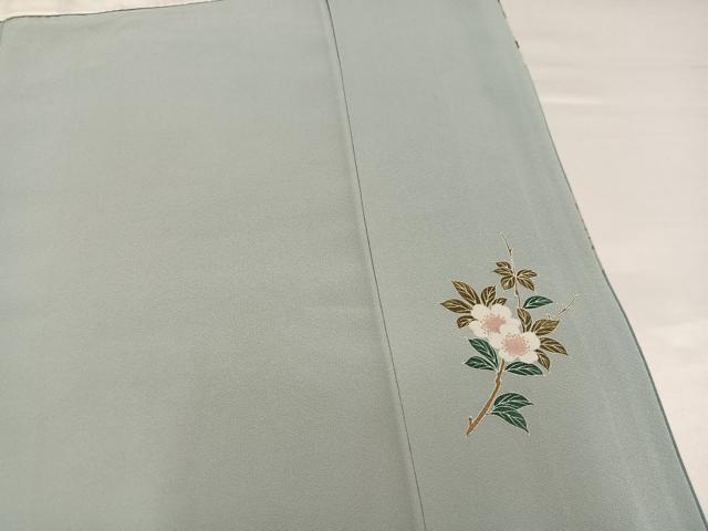 平和屋着物●訪問着　枝花文　暈し染め　金彩　正絹　逸品　未使用　AABI6266ph