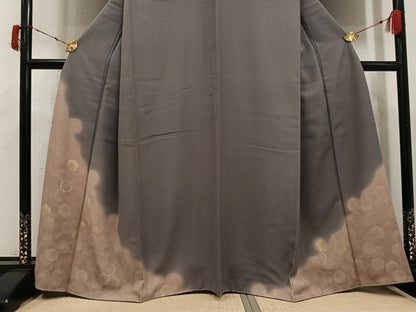 平和屋着物●訪問着　雪輪文　暈し染め　金彩　正絹　逸品　未使用　AABI6268ph