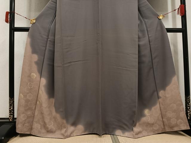 平和屋着物●訪問着　雪輪文　暈し染め　金彩　正絹　逸品　未使用　AABI6268ph