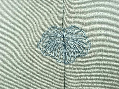 平和屋着物●訪問着　友禅　中国三大刺繍　相良刺繍　天井草花文　正絹　逸品　AABI6269ph