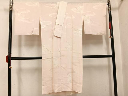平和屋着物●長襦袢　無双仕立て　枝花文　正絹　逸品　AABI6287ph