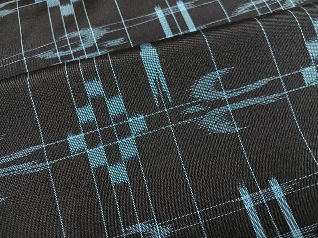 平和屋着物●上質な紬　琉球絣文様　正絹　逸品　AABI6293ph