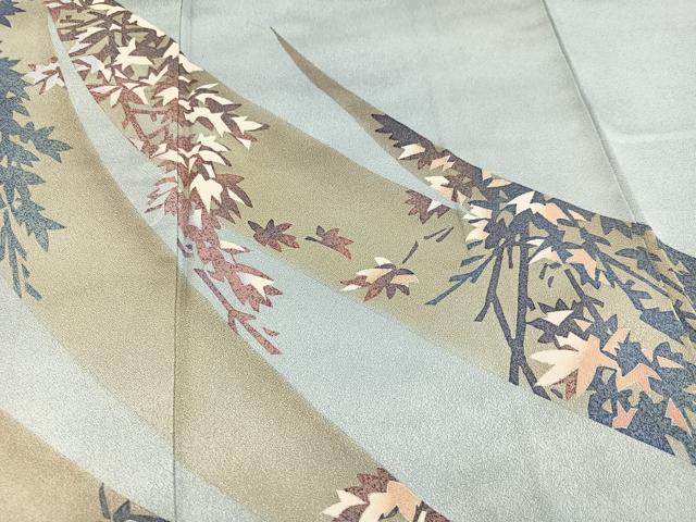 平和屋着物●訪問着　作家物　三辻与四昭　草木文　正絹　逸品　AABI6300ph