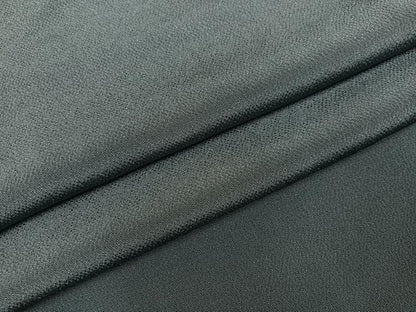 平和屋着物●上質な色無地　錆鉄御納戸色　鬼しぼ縮緬　正絹　逸品　AABI6304ph