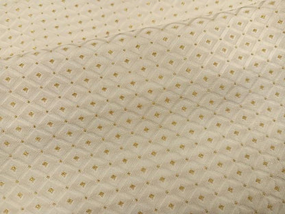 平和屋着物●男性　白紋付・羽織セット　菱　金糸　正絹　逸品　未使用　AABI6308ph