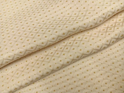 平和屋着物●男性　白紋付・羽織セット　菱　金糸　正絹　逸品　未使用　AABI6308ph