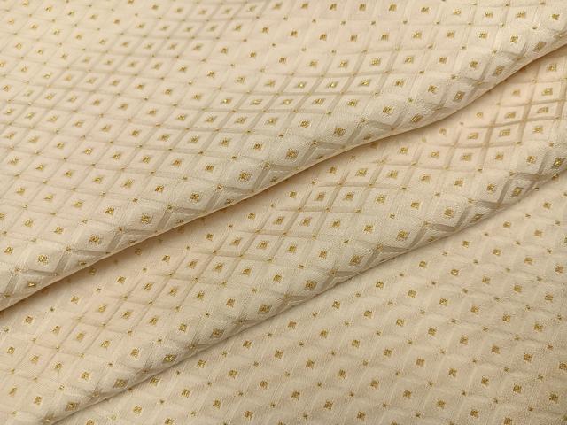 平和屋着物●男性　白紋付・羽織セット　菱　金糸　正絹　逸品　未使用　AABI6308ph