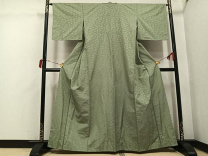 平和屋着物●お召　兎　正絹　逸品　未使用　AABI6311ph