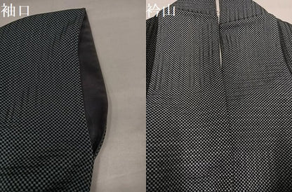 平和屋着物●上質な小紋　間道　正絹　逸品　AABI6315ph