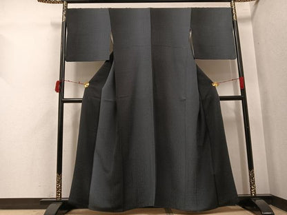平和屋着物●上質な小紋　間道　正絹　逸品　AABI6315ph