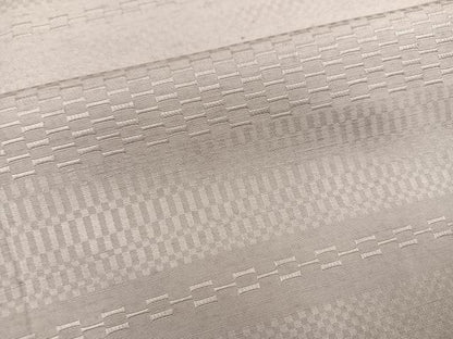 平和屋着物●ロートン織　道屯織　紬　練色　正絹　逸品　AABI6319ph