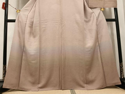 平和屋着物●訪問着　本草木染　けんろう染　吉祥地紋　江戸の粋　暈し染め　反端付き　正絹　逸品　AABI6320ph