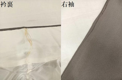 平和屋着物●上質な小紋　絞り　舞花文　正絹　逸品　AABI6325ph