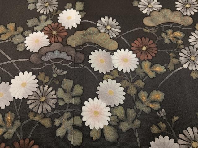 平和屋着物●金彩作家　堀陽一朗　訪問着　ろうけつ染　草花文　金彩　正絹　逸品　AABI6330ph