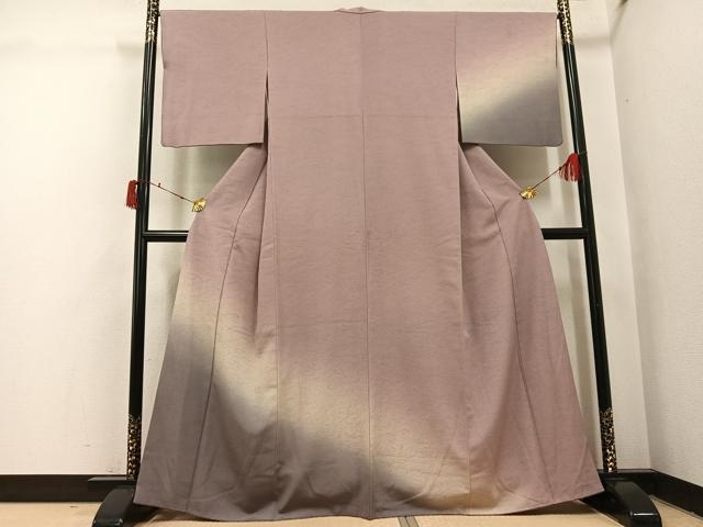 平和屋着物●訪問着　墨流し文様　暈し染め　正絹　逸品　AABI6333ph
