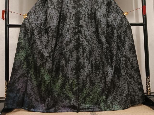 平和屋着物●本場大島紬　訪問着　カタス9マルキ　花尽くし　正絹　逸品　未使用　AABI6336ph