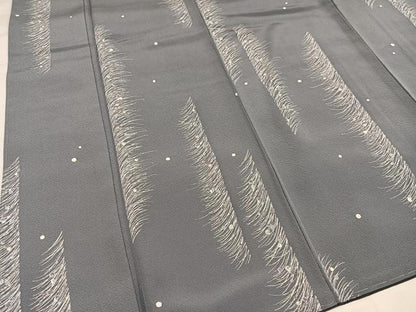 平和屋着物●上質な小紋　露芝文　ロング丈　正絹　逸品　未使用　AABI6341ph