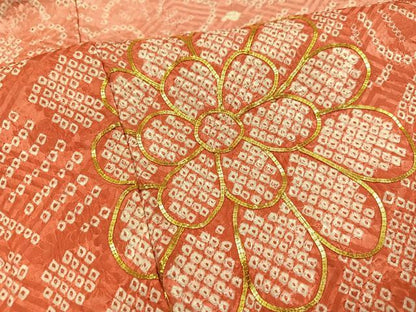 平和屋着物●豪華振袖　駒刺繍　絞り　花尽くし　暈し染め　やまと誂製　正絹　逸品　AABI6345ph
