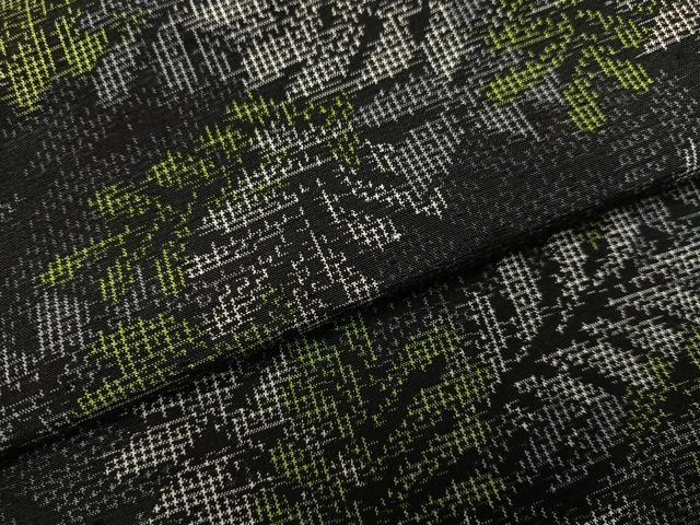 平和屋着物●上質な紬　草木文　正絹　逸品　未使用　AABI6347ph