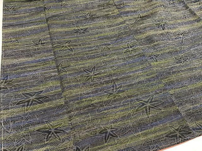 平和屋着物●上質な紬　楓文　正絹　逸品　未使用　AABI6349ph