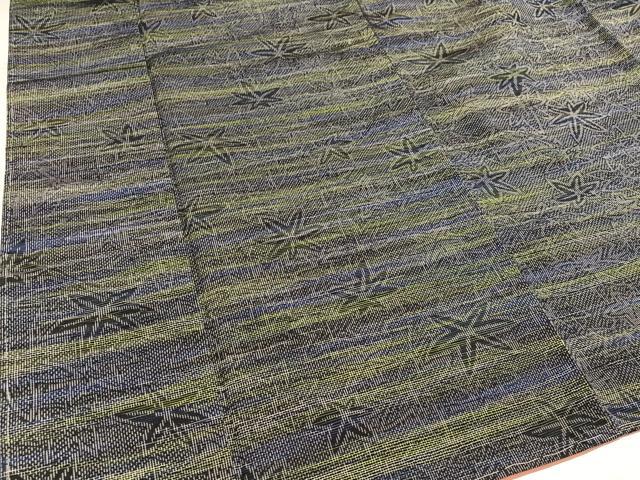平和屋着物●上質な紬　楓文　正絹　逸品　未使用　AABI6349ph