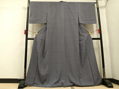 平和屋着物●江戸小紋　鶴亀　正絹　逸品　未使用　AABI6352ph