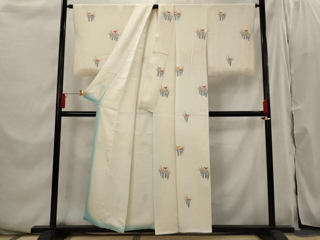 平和屋着物■上質な小紋　草花文　正絹　逸品　AABI6361st 平和屋着物□上質な小紋 草花文 正絹 逸品 AABI6361stの通販 by 平和屋