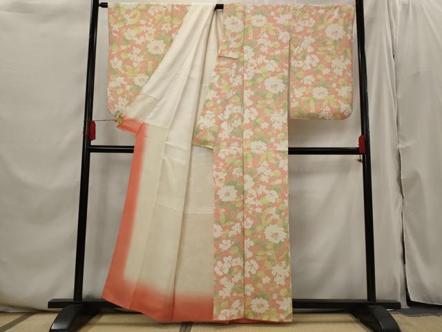 平和屋着物■上質な小紋　花尽し　正絹　逸品　AABI6362st 平和屋着物□上質な小紋 花尽し 正絹 逸品 AABI6362st
