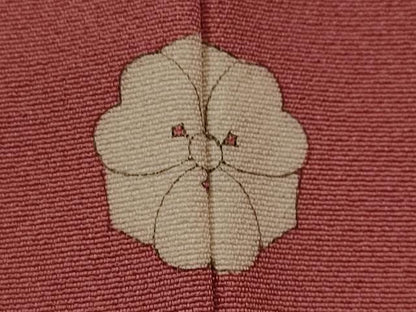 平和屋着物■上質な色無地 紋意匠 今様色 正絹 逸品 AABI6366st