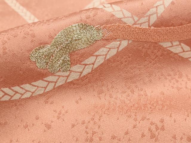 平和屋着物■訪問着　駒刺繍　組み紐文様　暈し染め　正絹　逸品　AABI6377st