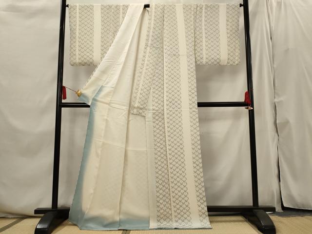 平和屋着物□上質な小紋 草花間道 正絹 逸品 AABI6380st