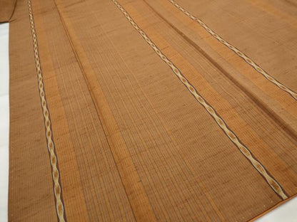 平和屋着物■上質な紬　間道　正絹　逸品　AABI6386st