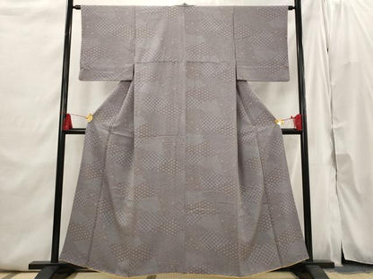 平和屋着物■上質な小紋 切り嵌め吉祥紋様 正絹 逸品 AABI6388st
