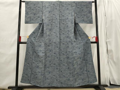 平和屋着物■江戸小紋 風景文 正絹 逸品 AABI6396st