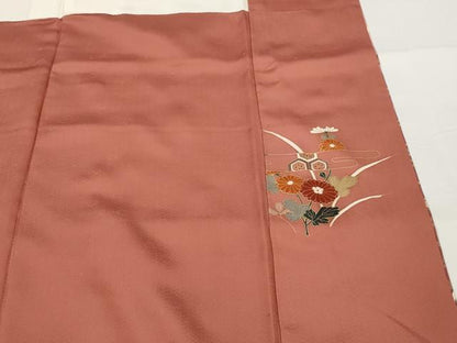 平和屋着物■訪問着 エ霞花文 暈し染め 金彩 正絹 逸品 AABI6400st